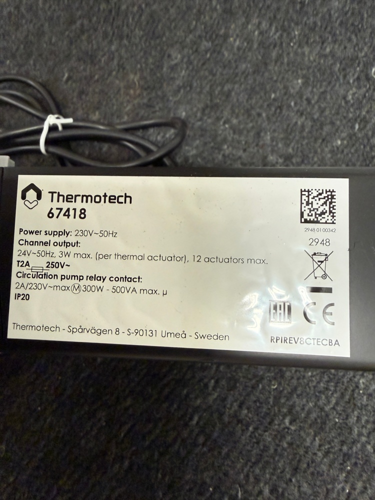 1352390-2 Thermotech Trådbunden Basenhet EC8