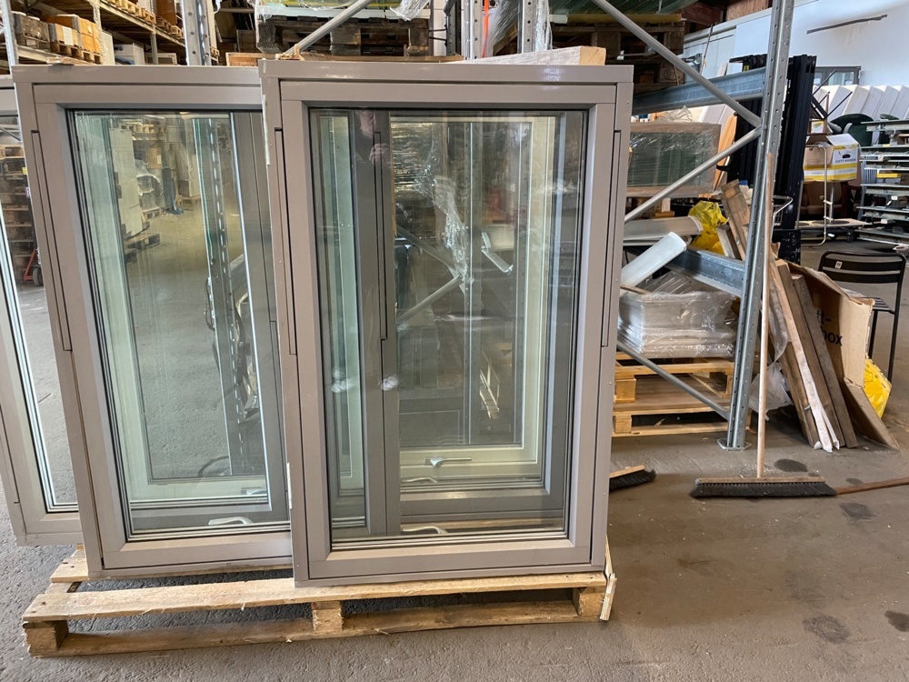 1593852-1 Elite windows aluminum-clad wooden windows - 6 pcs - W:880 × H:1390 mm