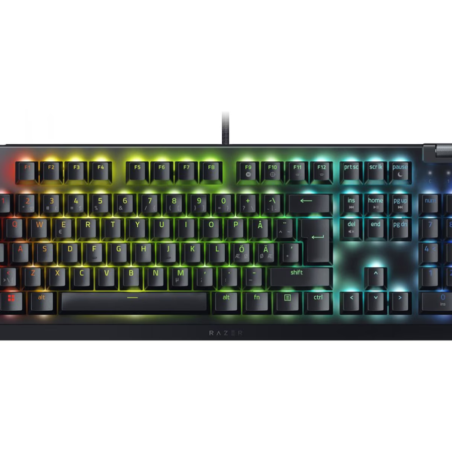 1579201-1 Gamingtangentbord Razer Blackwidow V4 X Green Switch (svart)