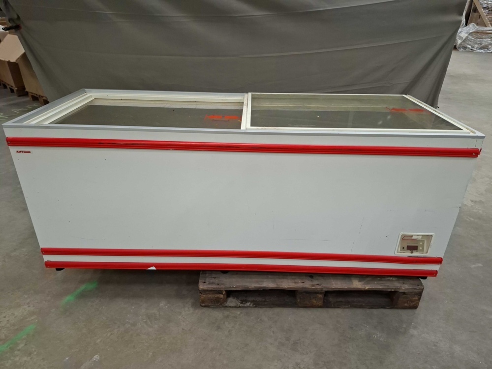 1596037-1 Display chest freezer - AHT Salzburg 83/210(-)EL, sliding glass lids