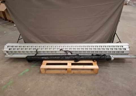 Roller security grille - motorised, width approx. 305 cm