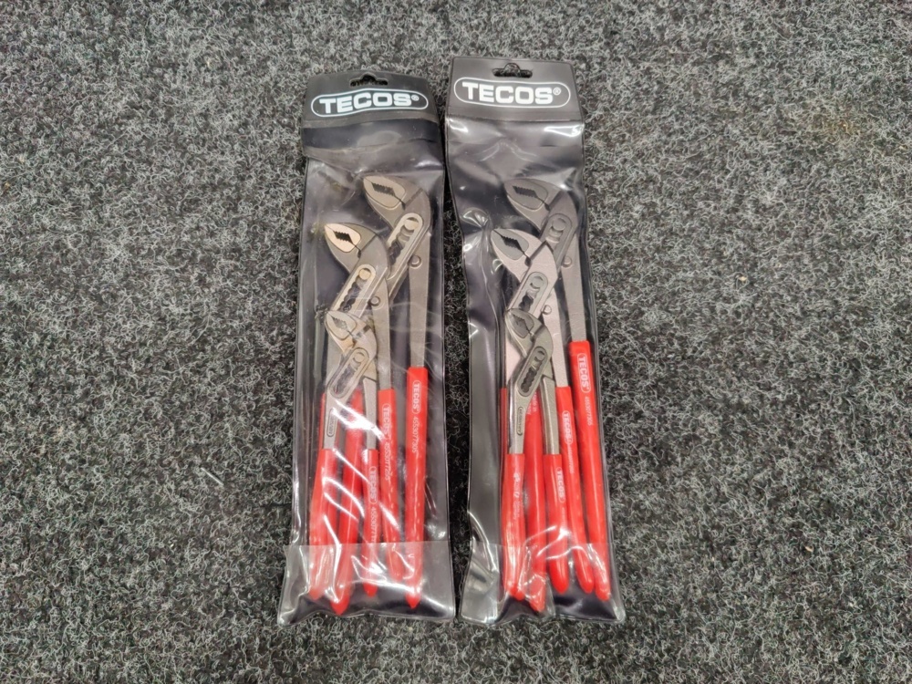 1596106-2 6 pcs Water pump pliers Poligrip Tecos 170-300mm