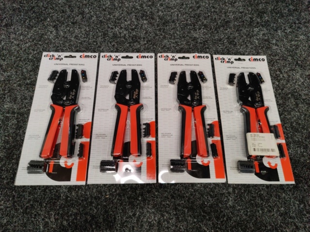 1596120-7 4 st Presstänger/crimptänger Cimco Click 'n' Crimp