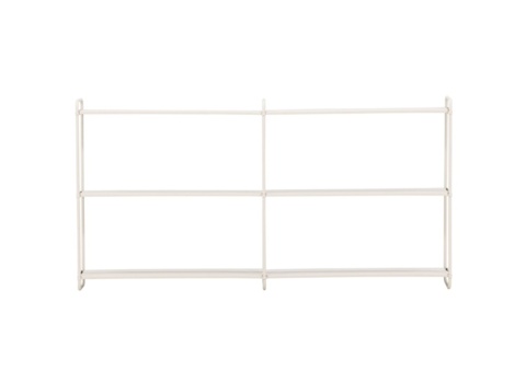 Lyon vägghylla beige / Powder coated järn 18 × 63 × 122 cm