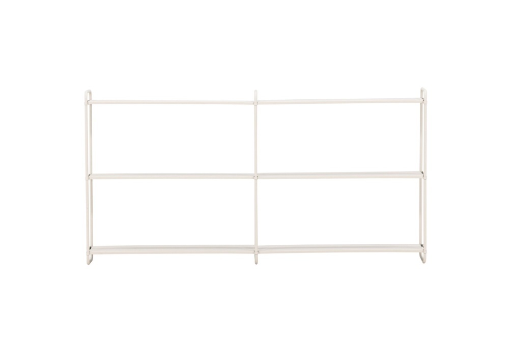 1589781-1 Lyon vägghylla beige / Powder coated järn 18 × 63 × 122 cm