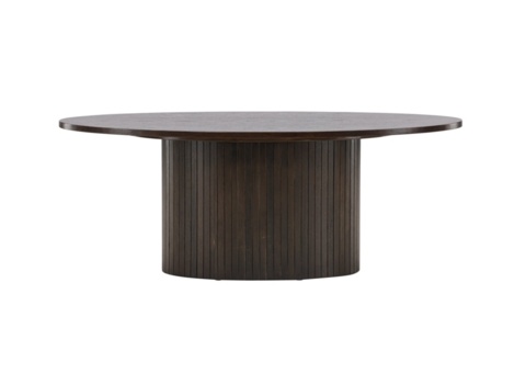 Bianca oval soffbord 120 × 55 cm