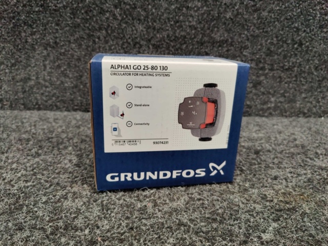 1596022-2 Cirkulationspump Grundfos ALPHA1 GO 25-80 130