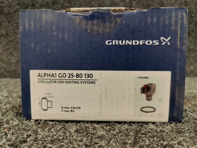 1596022-4 Cirkulationspump Grundfos ALPHA1 GO 25-80 130