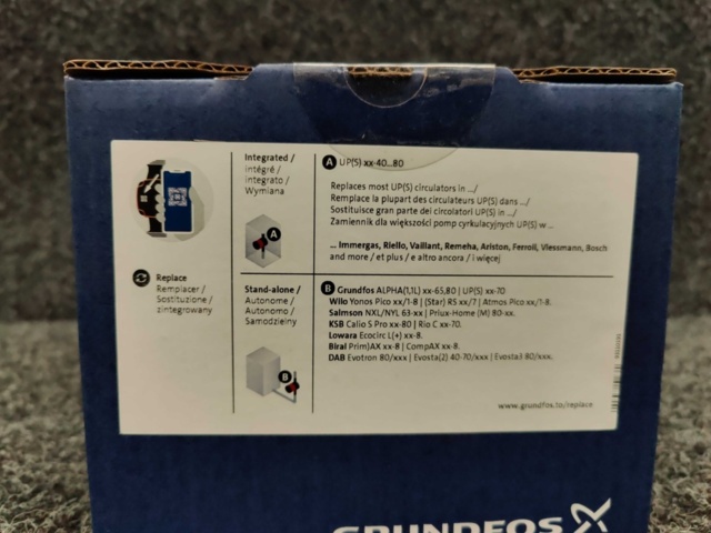 1596022-5 Cirkulationspump Grundfos ALPHA1 GO 25-80 130