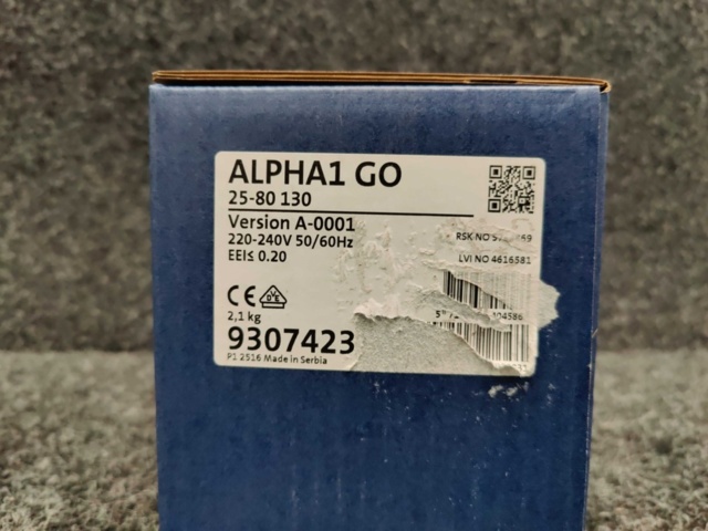 1596022-6 Cirkulationspump Grundfos ALPHA1 GO 25-80 130