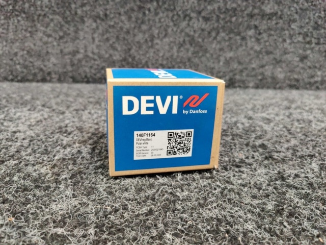 1596145-2 12 st Golvtermostater DEVIreg Basic Polar vit