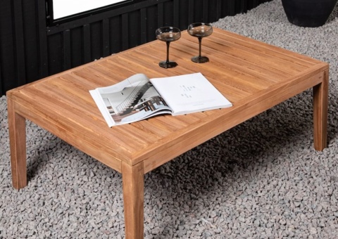 Amlan soffbord teak natur rektangulär