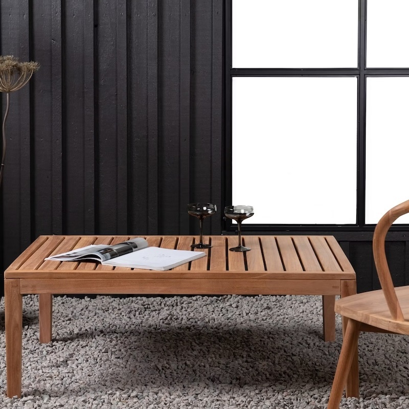 1589822-2 Amlan soffbord teak natur rektangulär