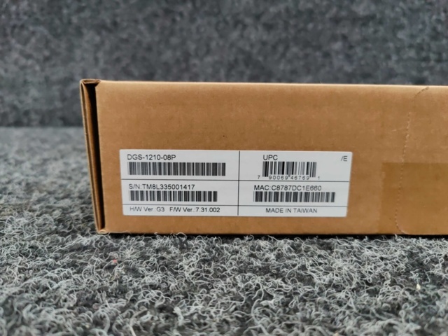1596103-3 Switch D-Link DGS-1210-08P 8-Port Gigabit PoE (45W)