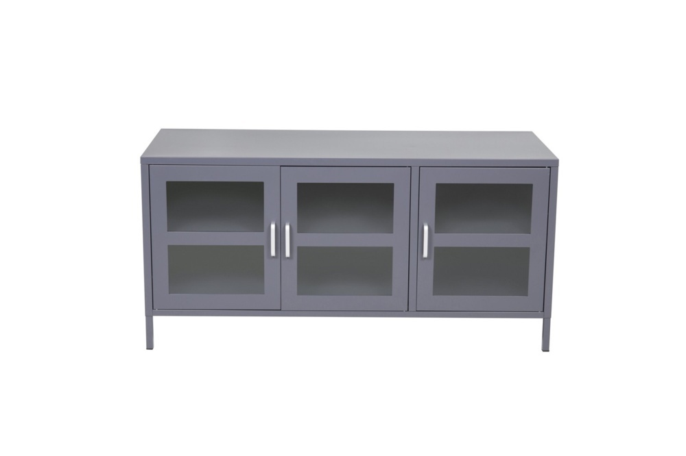 1589843-1 Acero tv-stand ljus grå 48 × 58 × 120 cm