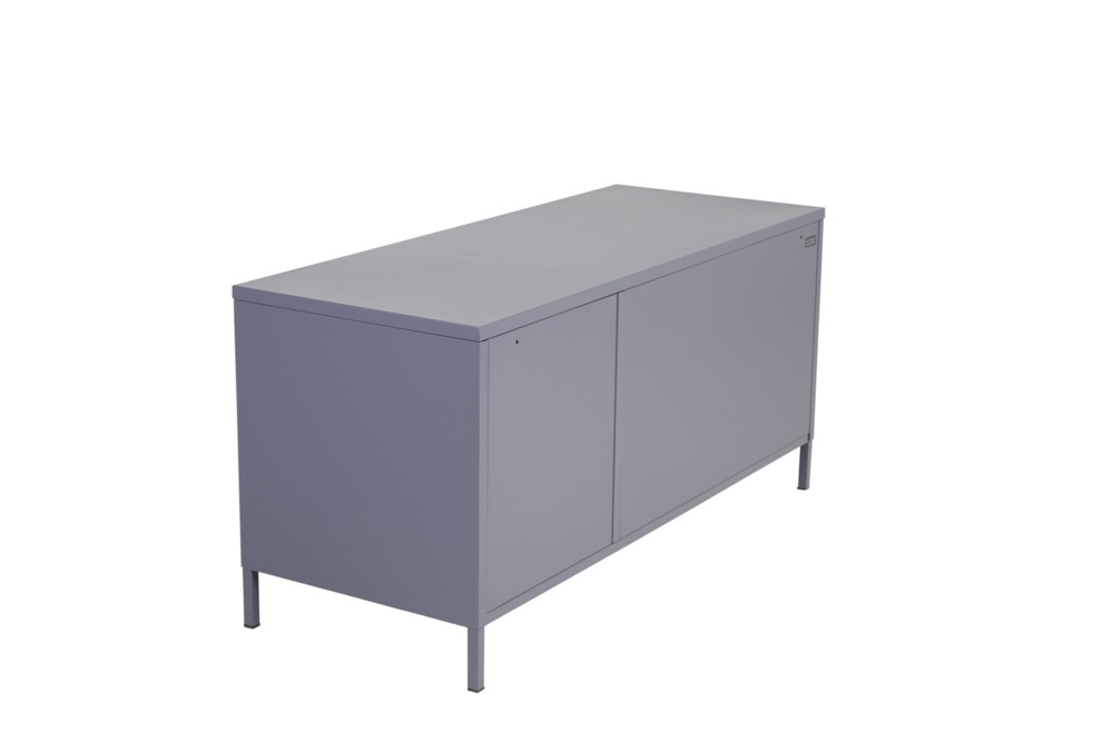 1589843-2 Acero tv-stand ljus grå 48 × 58 × 120 cm