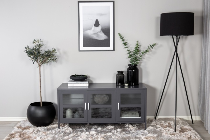 1589843-3 Acero tv-stand ljus grå 48 × 58 × 120 cm
