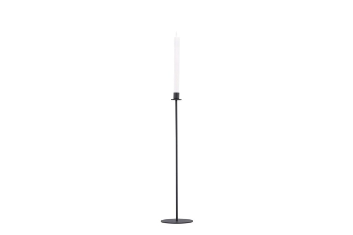 1589861-1 Högehall h69cm ljusstake svart 12 × 69 cm