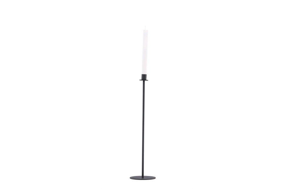 1589861-2 Högehall h69cm ljusstake svart 12 × 69 cm