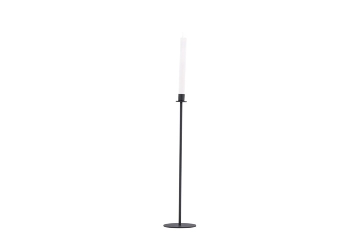1589861-2 Högehall h69cm ljusstake svart 12 × 69 cm