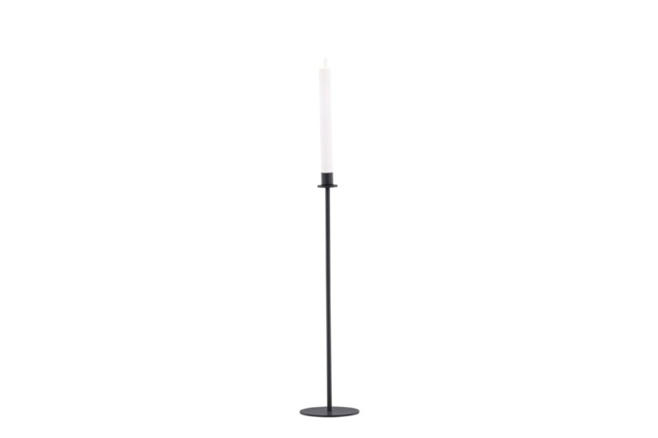1589861-3 Högehall h69cm ljusstake svart 12 × 69 cm