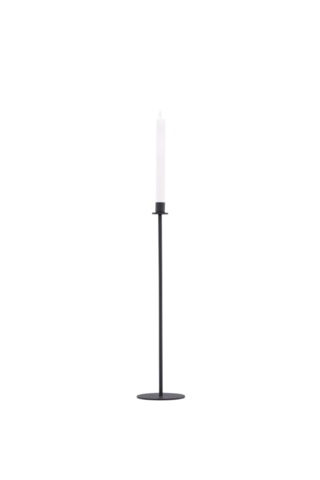 1589861-4 Högehall h69cm ljusstake svart 12 × 69 cm