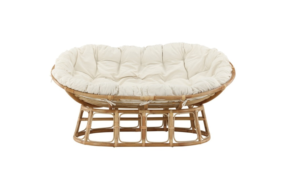 1589869-1 Mamasan rotting Love sits natur dubbel offwhite dyna Ersätter 108 × 97 × 165 cm