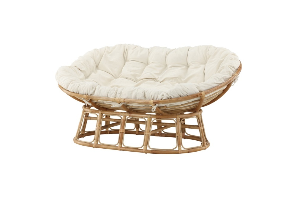 1589869-2 Mamasan rotting Love sits natur dubbel offwhite dyna Ersätter 108 × 97 × 165 cm
