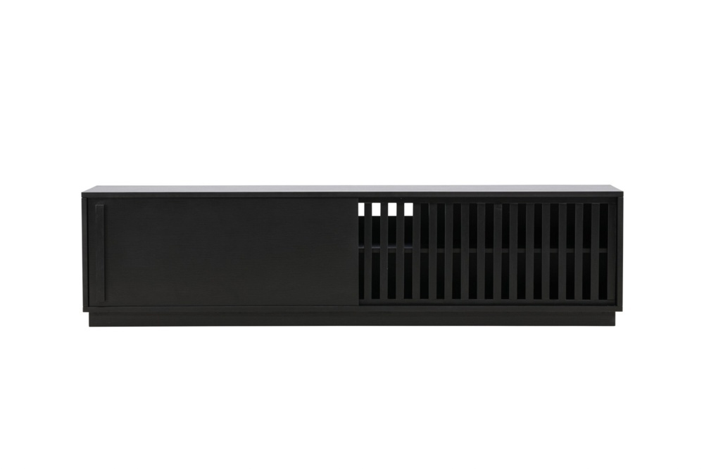1589918-1 Lugo tv-bänk svart / svart Melamine 40 × 45 × 180 cm