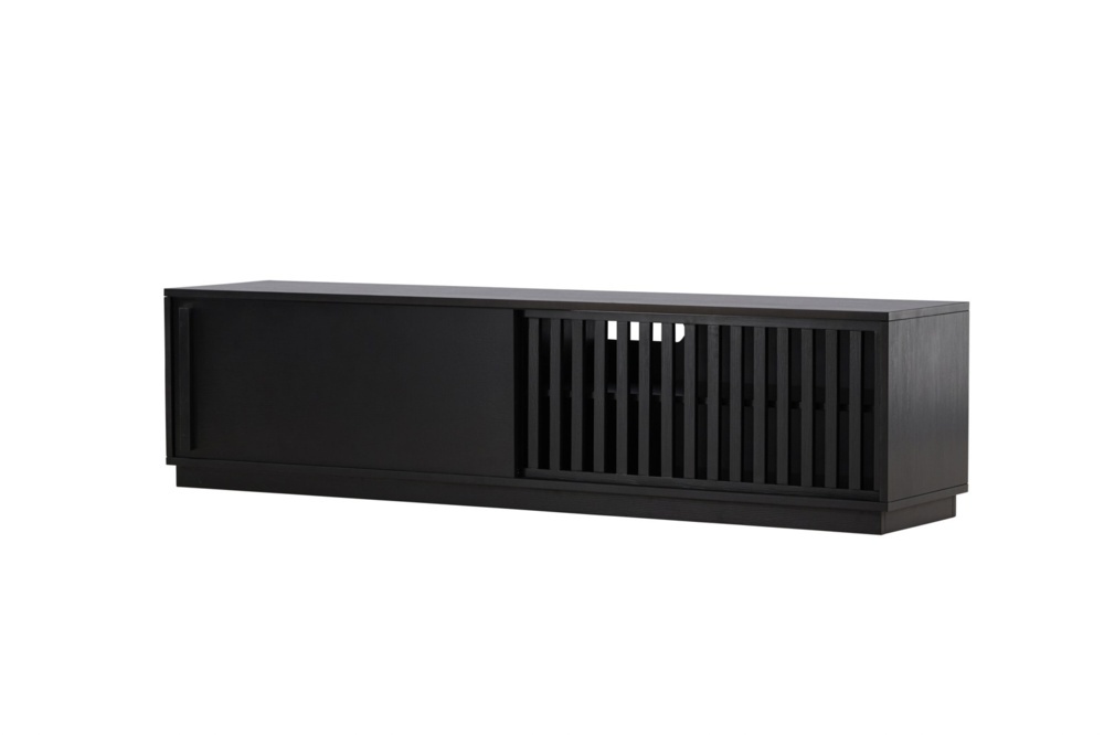 1589918-2 Lugo tv-bänk svart / svart Melamine 40 × 45 × 180 cm