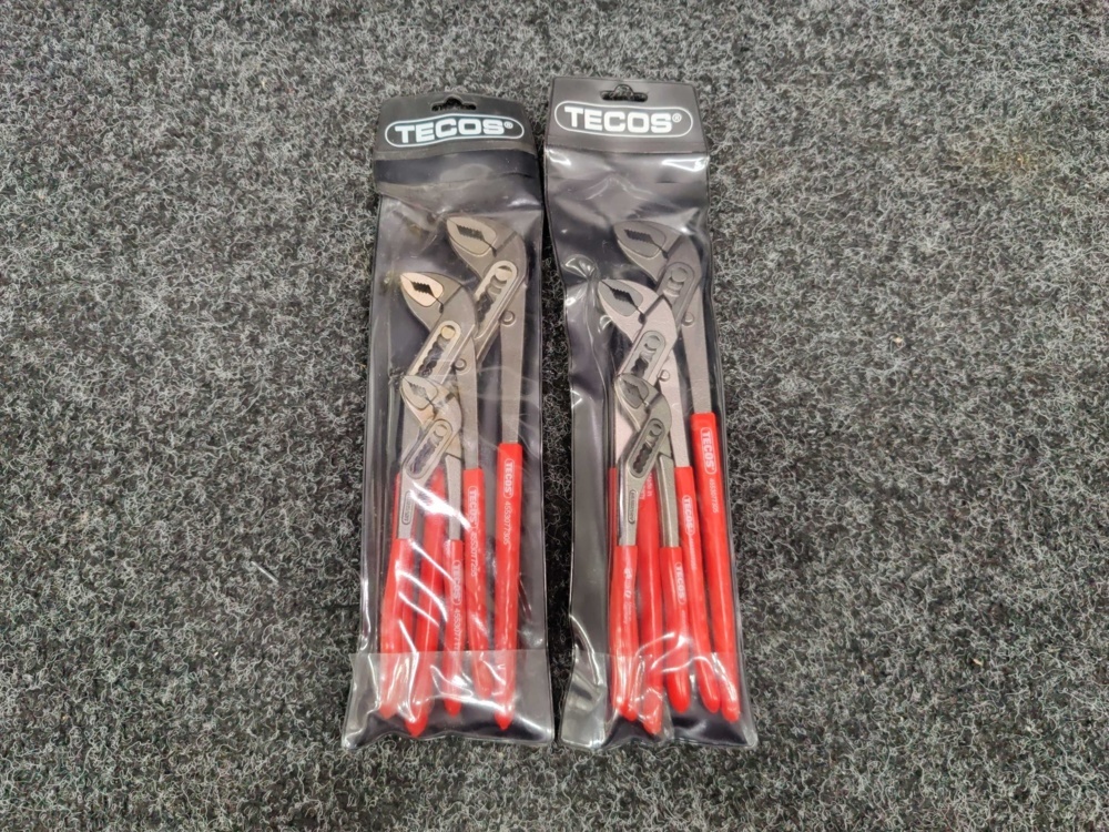 1596107-1 6 pcs Water pump pliers Poligrip Tecos 170-300mm