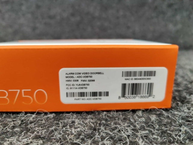 1596133-6 Videodörrklocka Alarm.com ADC-VDB750