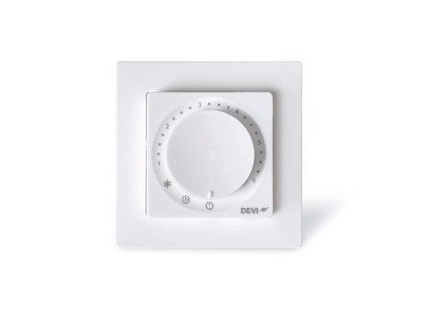 12 pcs Floor thermostats DEVIreg Basic Polar white