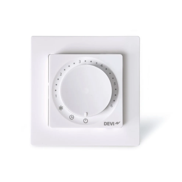 1596145-1 12 pcs Floor thermostats DEVIreg Basic Polar white