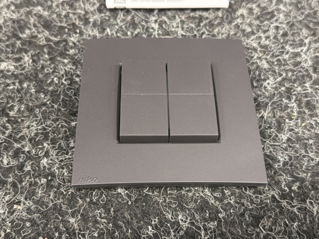 1596175-6 10 st Dimmerbrytare Niko 2-tryck BT, antracit