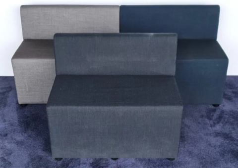 Soffa Johanson B-bitz ljusgrå/mörkgrå/mörkblå 6 stycken