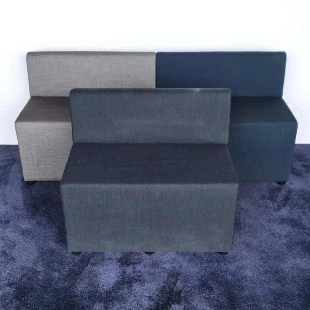 1596294-1 Soffa Johanson B-bitz ljusgrå/mörkgrå/mörkblå 6 stycken