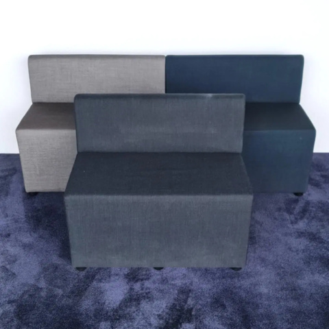 1596294-1 Soffa Johanson B-bitz ljusgrå/mörkgrå/mörkblå 6 stycken