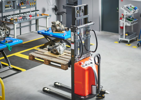 Hand stacker EXTOL 1000 kg, lifting height: 2500 mm