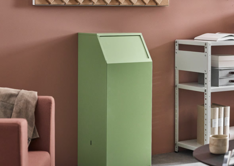 Sorting bin MELROSE 69 liters, light green