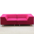 1596310-1 Soffa Offecct Easy block 1+1-sits cerisefärgad