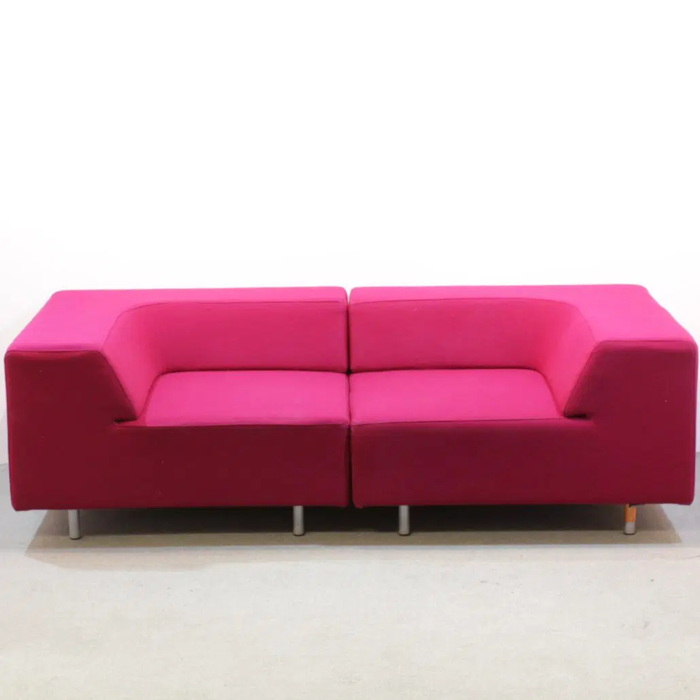 1596310-1 Soffa Offecct Easy block 1+1-sits cerisefärgad
