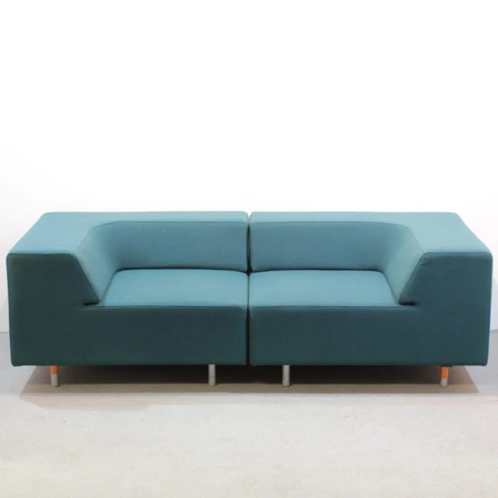 1596311-1 Soffa Offecct Easy block 1+1-sits grön 2 stycken