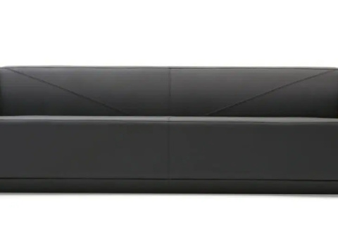 Soffa och fåtölj Offecct Ghost, svart läder