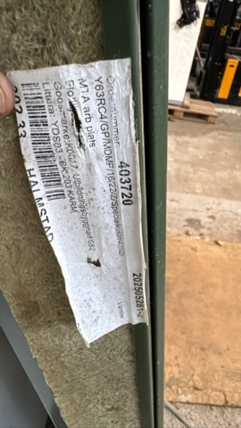 1596193-8 Daloc Y63 steel door, A60 38 dB - pair - 16x22