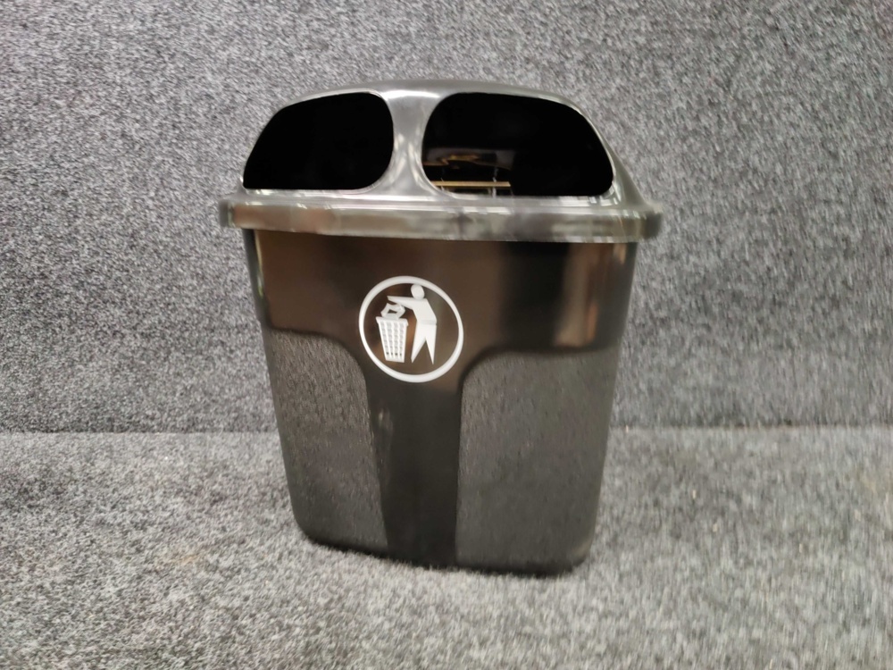 1593947-2 Classic waste container WALTER 40 liters, black