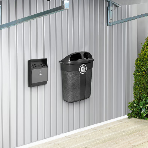 1593947-1 Classic waste container WALTER 40 liters, black