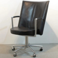 1596347-1 Chair Erik Jörgensen EJ 80 Partner black leather 4 pieces