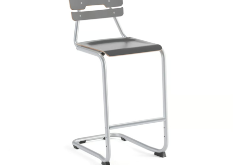 13 pcs Student chairs LEGERE I Height: 650 mm, silver, anthracite grey