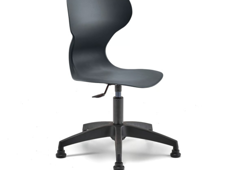 14 pcs Chairs BRIAN Height-adjustable, with glides, black